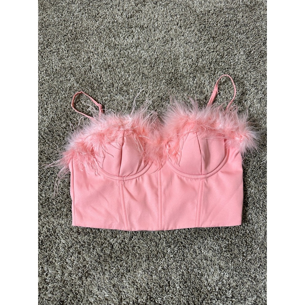 Women's corset pink top